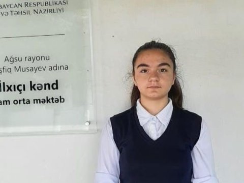 Maksimum bal toplayan Ağsu məktəblisi - FOTO