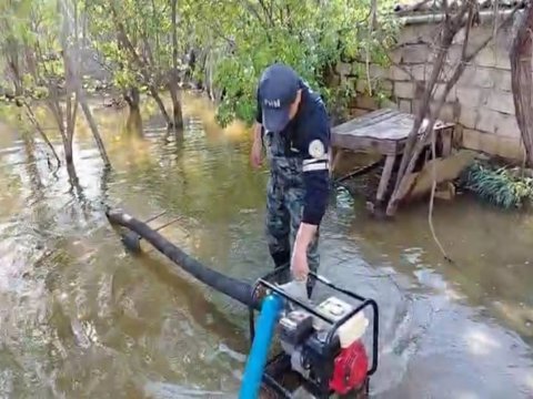 Bəzi su basmış ərazilərdə işlər yekunlaşdı - VİDEO