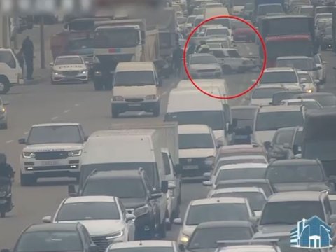 Ziya Bünyadov prospektində qəza tıxac yaratdı