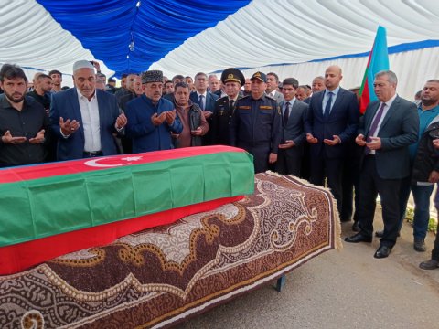 Cəbrayıllı şəhid Cocuq Mərcanlıda dəfn olundu - FOTOLAR