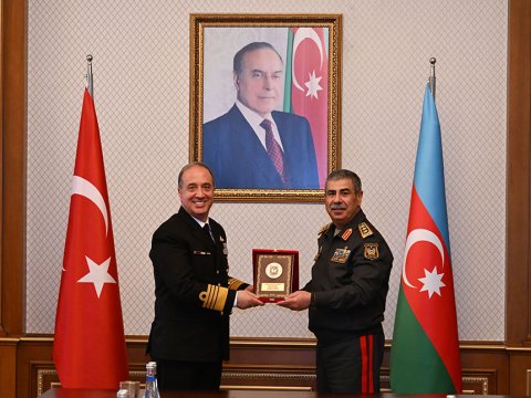 Zakir Həsənov Türkiyə HDQ komandanını qəbul edib -&nbsp;VİDEO