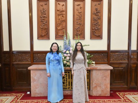 Leyla Əliyeva Vyetnamın vitse-prezidenti ilə görüşdü - FOTO