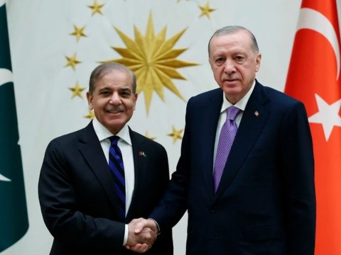 Ərdoğan Şahbaz Şəriflə görüşdü