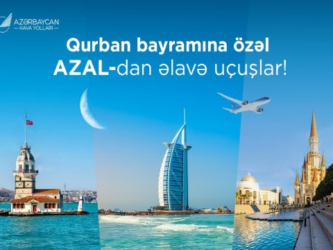AZAL Qurban bayramına özəl uçuşların sayını artırır