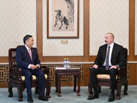 İlham Əliyev Çində mühüm görüş keçirdi - FOTOLAR