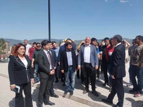 Beynəlxalq səyyahlar Xankəndidə - FOTO 