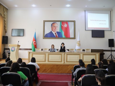 Gəncə Dövlət Universitetində maarifləndirici tədbir - FOTO