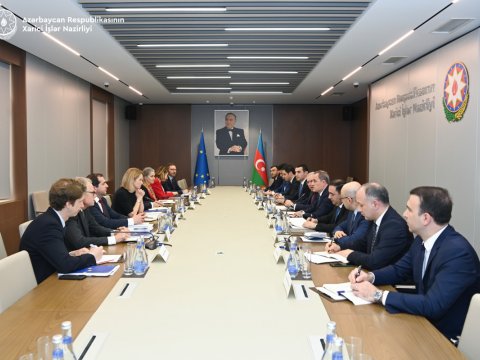 XİN-də Avropa İttifaqının ali nümayəndəsi ilə görüş - FOTO