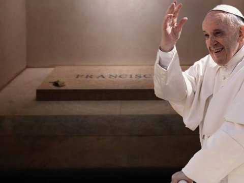 Papanın son mənzili - FOTOLAR