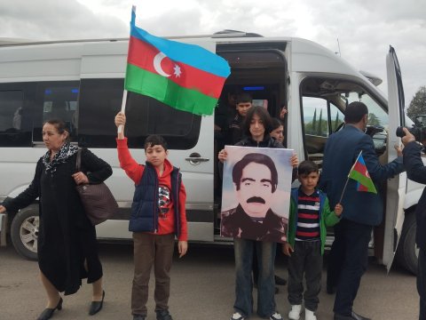 Xocalı şəhərinə növbəti köç oldu - FOTO 