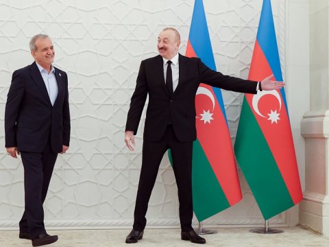 &ldquo;Özümü Ərdəbil və Təbrizdəki kimi hiss edirəm&rdquo; -&nbsp;Pezeşkian Bakıdan SƏSLƏNDİ