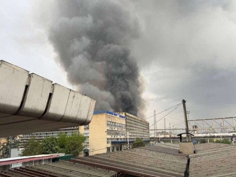 Tbilisi bazarında güclü YANĞIN