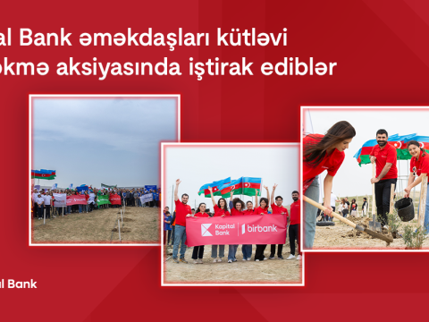 Kapital Bank əməkdaşları kütləvi ağacəkmə aksiyasında