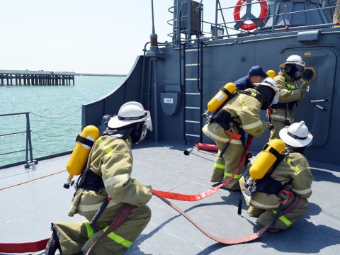 Azərbaycan-Türkiyə hərbi dənizçilərinin birgə məşğələləri