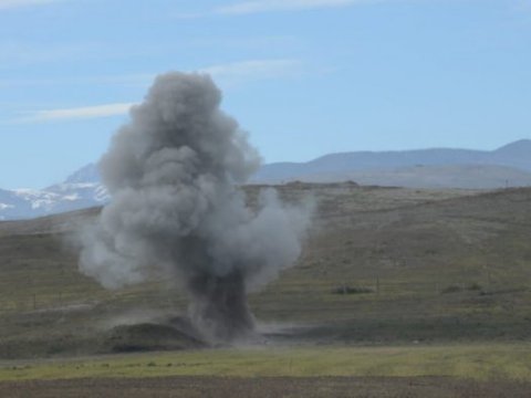 Xocalıda qumbara partladı - Xəsarət alan var