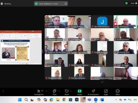 180 nəfərin iştirakı ilə birgə vebinar keçirildi&nbsp;