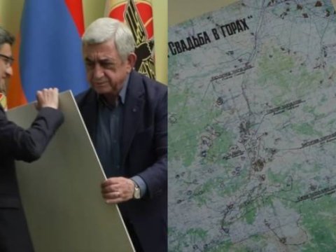 Sarkisyan Şuşanın işğal xəritəsini üzə çıxardı