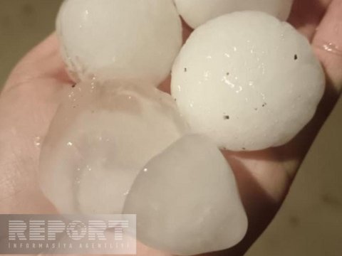 Naxçıvana güclü dolu düşdü&nbsp;