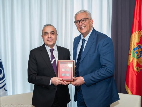 Azay Quliyev Monteneqro spikeri ilə görüşdü - FOTO