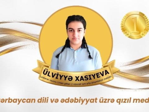 Bu məktəbin şagirdi ikiqat qızıl medalçı oldu