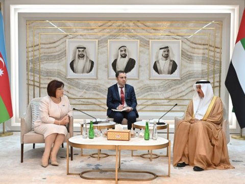 Sahibə Qafarova BƏƏ-nin Federal Milli Şurasının sədri ilə görüşdü