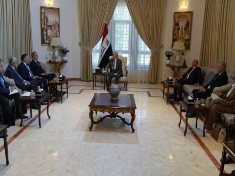 Ceyhun Bayramov İraqın Nümayəndələr Şurasının sədri ilə görüşüb