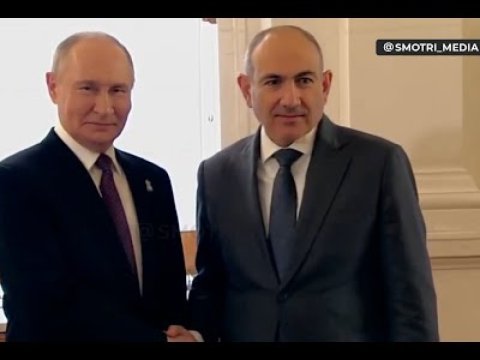 Putin-Paşinyan görüşündən GÖRÜNTÜLƏR