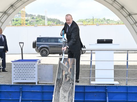 Şuşada dördüncü yaşayış kompleksinin təməli qoyuldu - FOTO