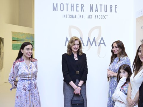 Leyla və Arzu Əliyevalar Romada sərgidə - FOTOLAR