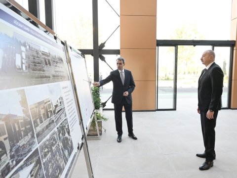 Prezident Ağdam Dəmir Yolu və Avtovağzal Kompleksinin AÇILIŞINDA