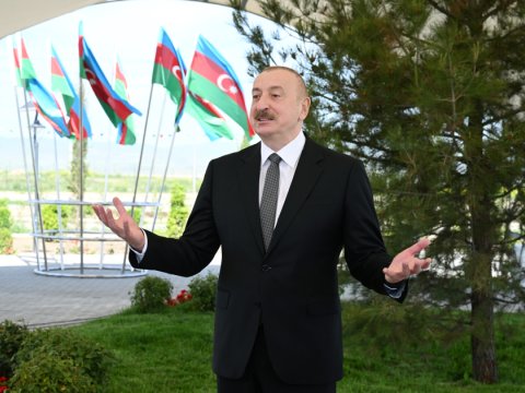 Bu gün bərpa olunan Qarabağı görürük - Prezident