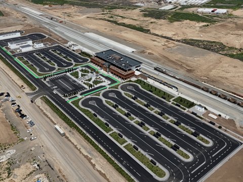 Ağdam Dəmir Yolu və Avtovağzal Kompleksinin görüntüləri - VİDEO