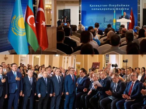 Almatıda Qazaxıstan-Azərbaycan Beynəlxalq Forumu &ndash; FOTO