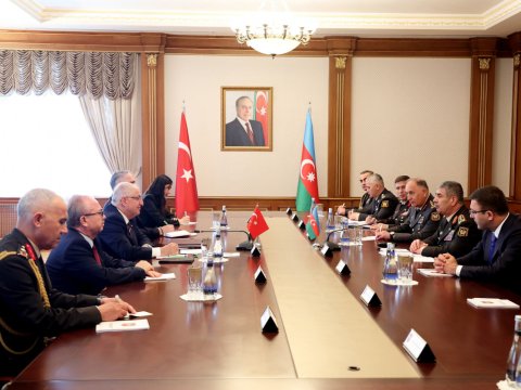 Azərbaycan və Türkiyə müdafiə nazirləri görüşdü - FOTO