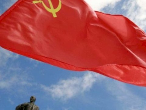 İmişlidə SSRİ bayrağı qaldırıldı:&nbsp;"Georgi lenti" taxıldı - VİDEO