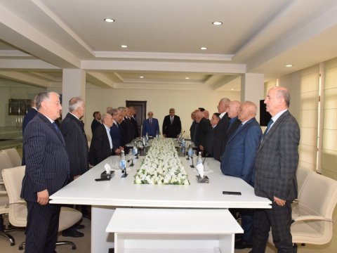 Şabran və Quba ağsaqqallarının hesabat konfransı - FOTO