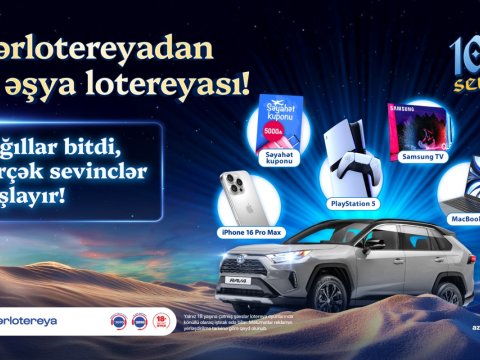 &ldquo;Azərlotereya&rdquo;nın &ldquo;1001 Sevinc&rdquo;&nbsp;əşya lotereyası başladı