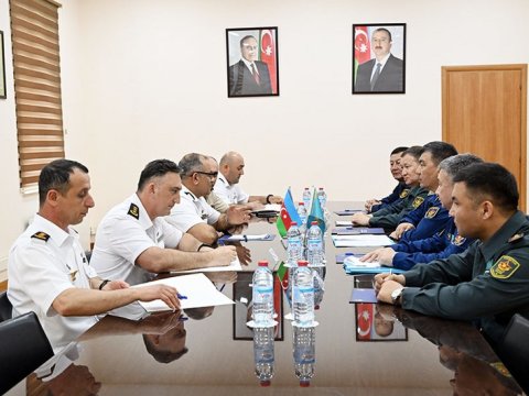 Qazaxıstanın Baş Qərargah rəisinin müavini Azərbaycana gəldi - FOTO