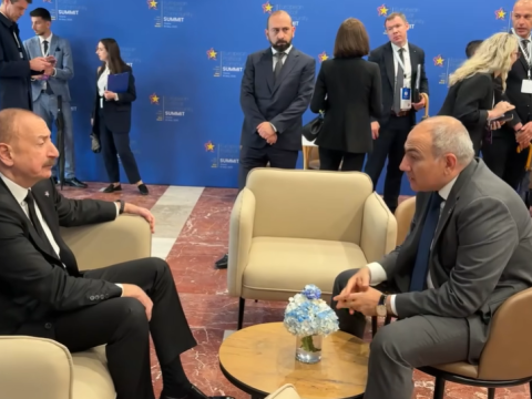 İlham Əliyevlə Paşinyan görüşdülər - VİDEO