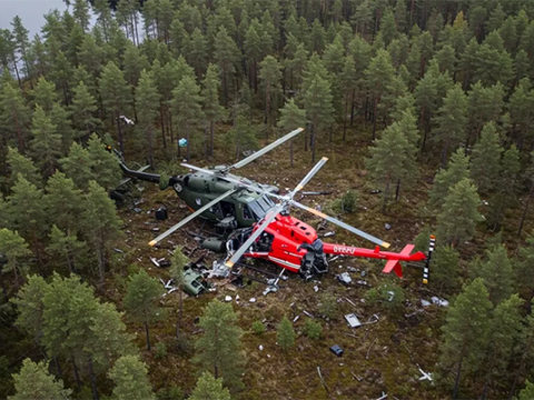 İki helikopter toqquşdu - 5 nəfər&nbsp;öldü