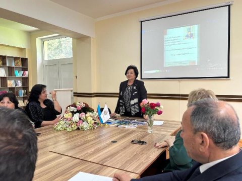 Gəncə Dövlət Universitetində ustad dərsi - FOTO