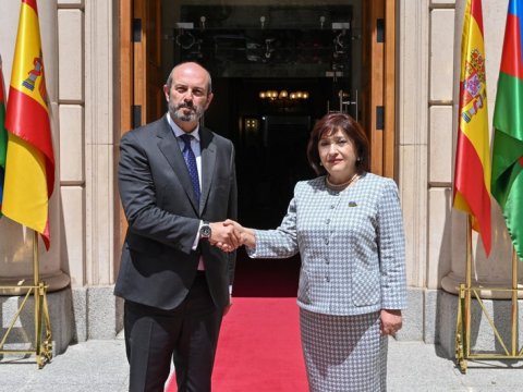 Sahibə Qafarova ispan həmkarı ilə görüşdü