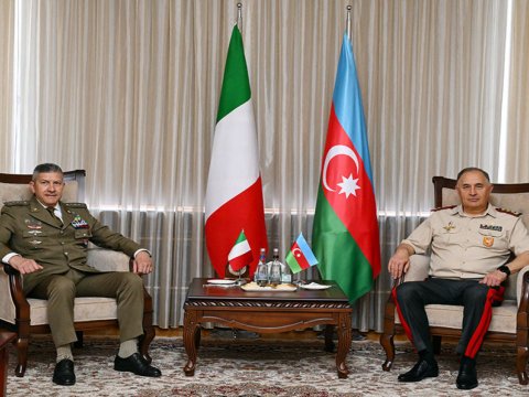 Kərim Vəliyev İtaliya nümayəndə heyətini qəbul edib - FOTO