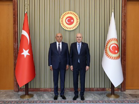 Numan Kurtulmuş Ədalət Vəliyevi qəbul etdi - FOTO