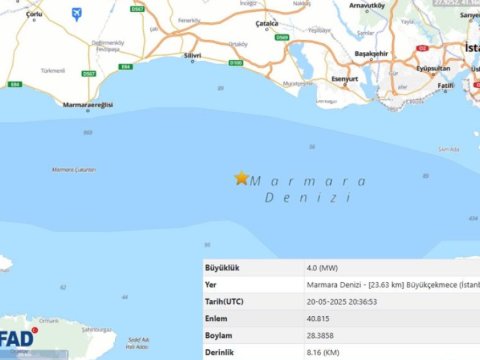İstanbul sahillərində zəlzələ