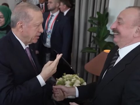 Ərdoğanla İlham Əliyevin səmimi GÖRÜNTÜLƏRİ