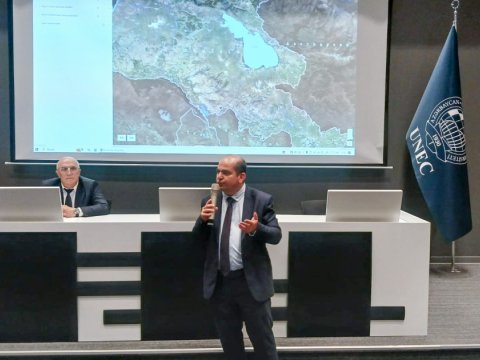 UNEC-in tələbələri&nbsp;Ermənistanın cinayətlərini ifşa edən xəritə barədə məlumatlandırıldı - FOTO