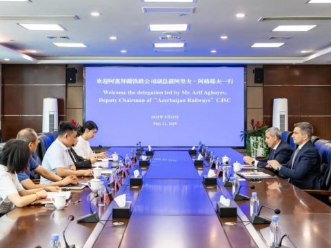 ADY Çinin iki quru limanlarından Orta Dəhlizə yüklərin cəlb edilməsini müzakirə etdi