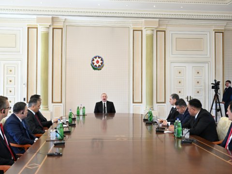 TDT-nin&nbsp;daxili işlər nazirləri İlham Əliyevin qəbulunda - FOTO