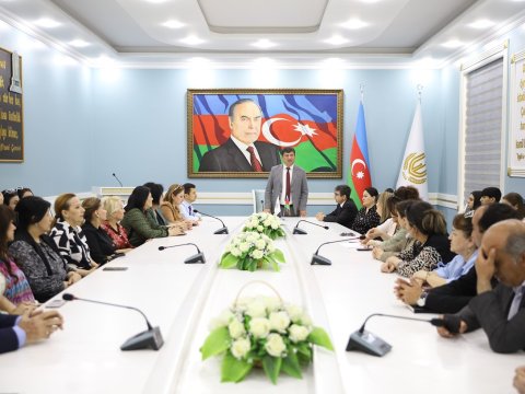 Gəncə Dövlət Universitetində tələbələrə ustad dərsi keçirilib - FOTO